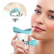 Eye Wash Cup,Eye Wash Cleaner Kit Silicon Manual Air Pressure Eye Cleaning Cup Tool Effective Eye Rinse Clean Dust Makeup Irritants,Transparent with Storage Container Eye